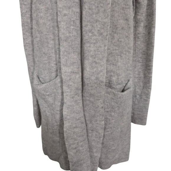 Banana Republic Ribbed Cardigan Womens Size Small Gray Merino Wool Alpaca Blend - Picture 3 of 10
